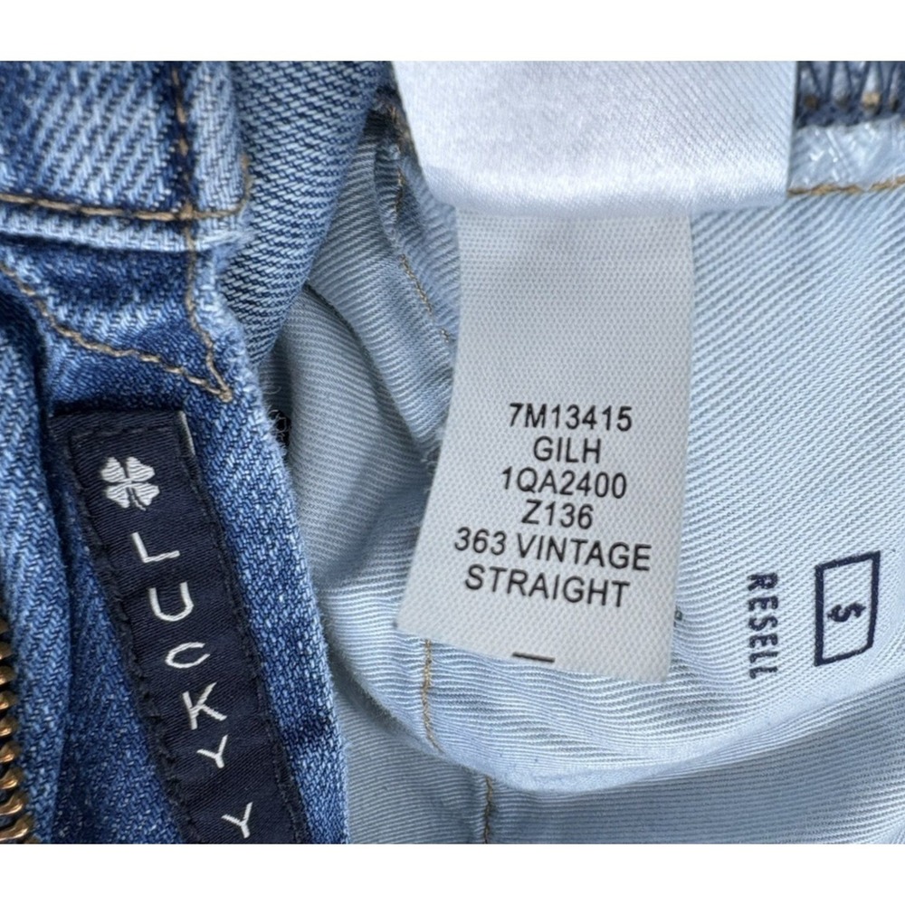 Lucky Brand Gilman Hemp 363 Vintage Straight Jeans Men's 32x32 Blue Hemp Cotton - Picture 5 of 11